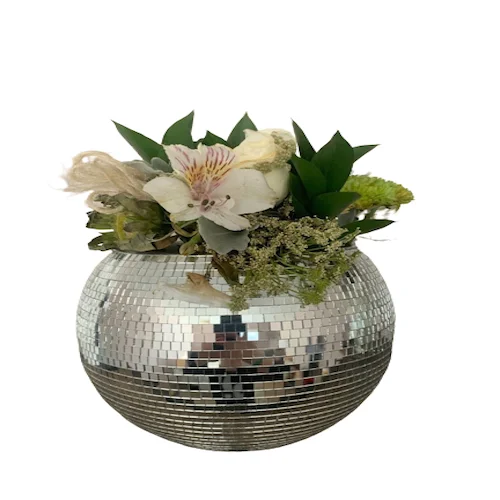 Table Top Wedding Decor Disco Light Vase Coloured Crystal Vase Home Hotel Restaurant Modern Decorative Vase For Sale
