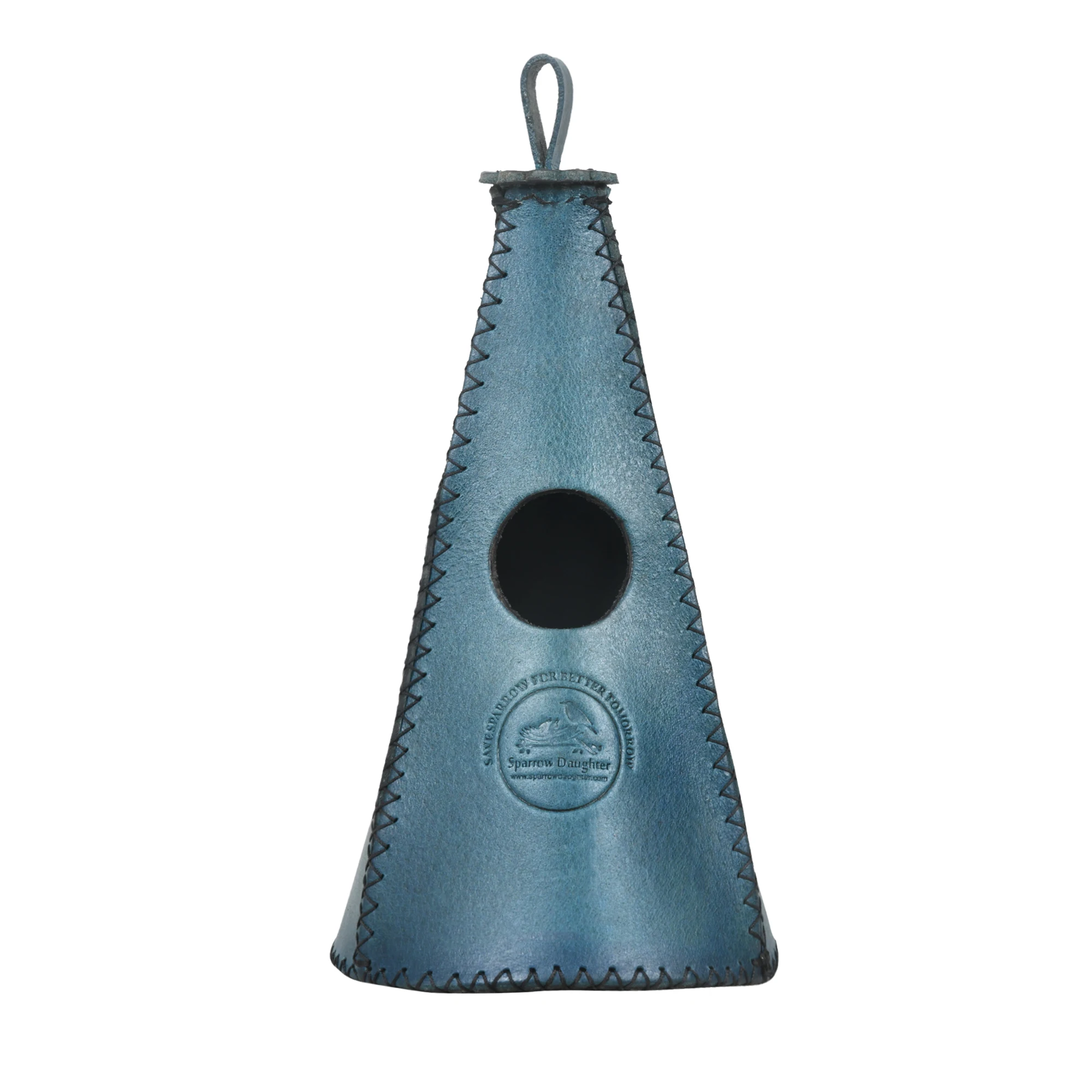 REAL LEATHER DURABLE HANGING BIRD HOUSE CUSTOMIZE HIDE MATERIAL INDOOR OUTDOOR BIRD CARE
