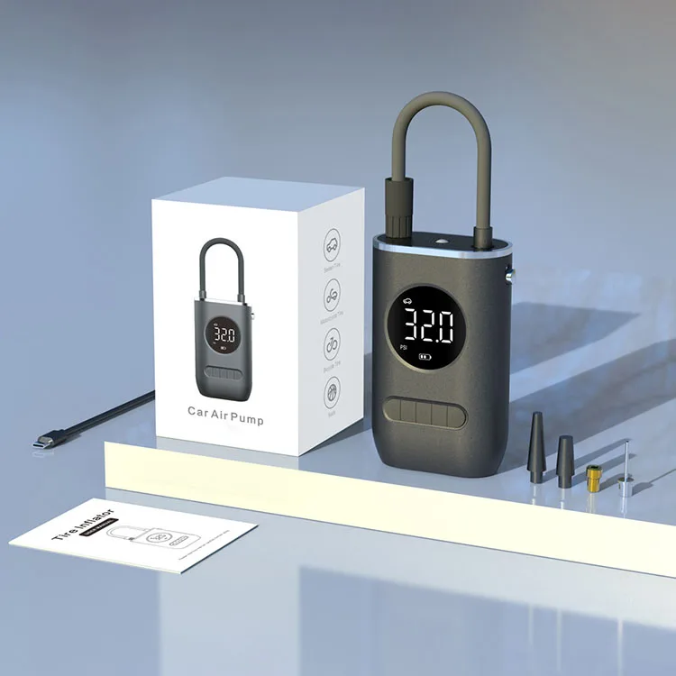 Digital Portable Air Compressor Wireless Car Tire Inflator Mini Electric Car Air Pump