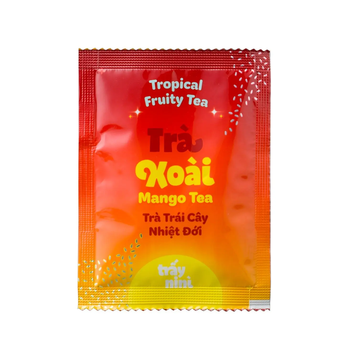 Tropical Fruit Tea MANGO 10 Sachets x 10G per box flavor with Chia Seed from TRAYNINI Brand Vietnam