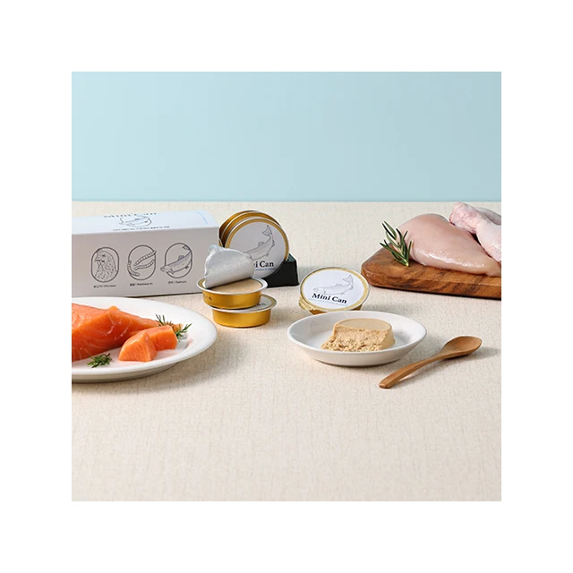 [ANIMAN] Wet Can Anican Salman 30g 6ea Korean Pet Food Antibiotic-Free for Sensitive Stomach Hydrolyzed Chicken Salmon