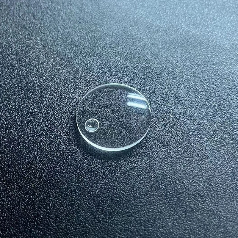 Flat Round Sapphire Crystal Sapphire Watch Glass with Date Window