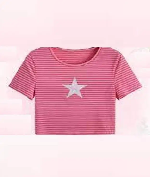 OEM Manufacturer Custom T Shirt Plain Black Cotton Basic Crop Top T-shirts Ladies Y2K Blank High fashion cop tee  For Women