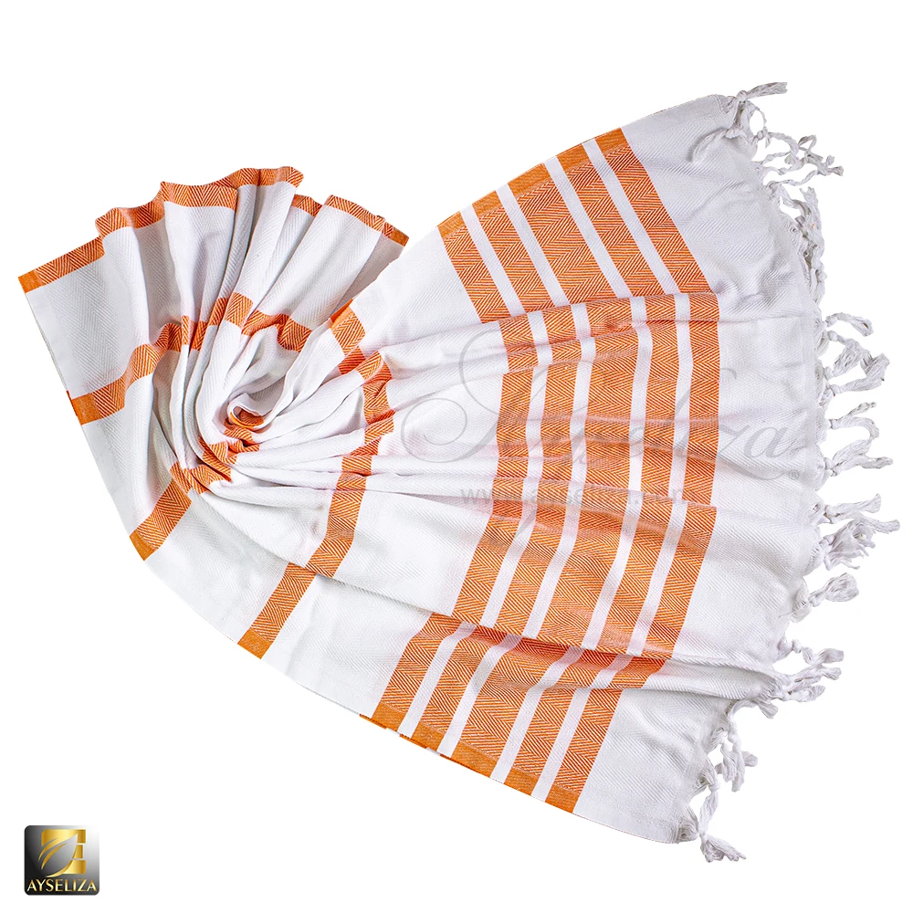Wholesale Turkish Towel Peshtemal 100 Cotton Beach Towels Wearable Travel Blanket Absorbent Made In Turkey Logo denizli round