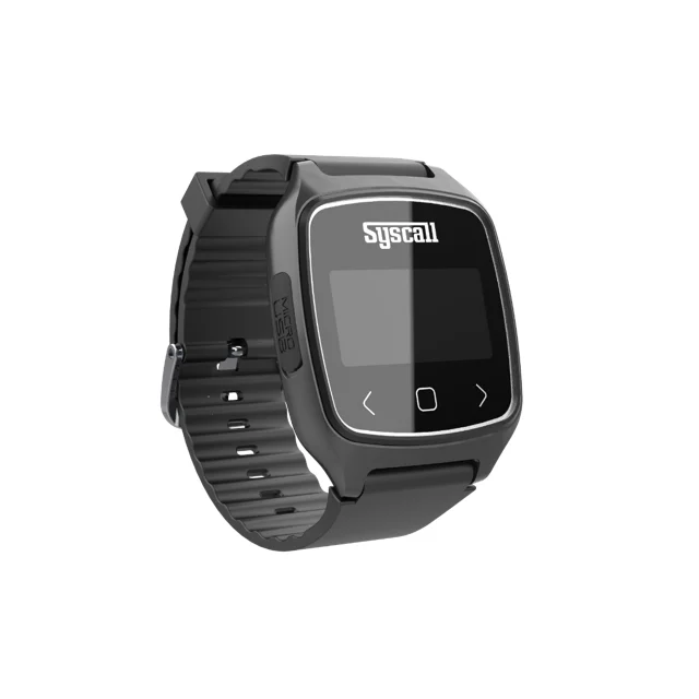 (SB-700) New Syscall wrist watch clip pager wireless calling paging system, made in Korea