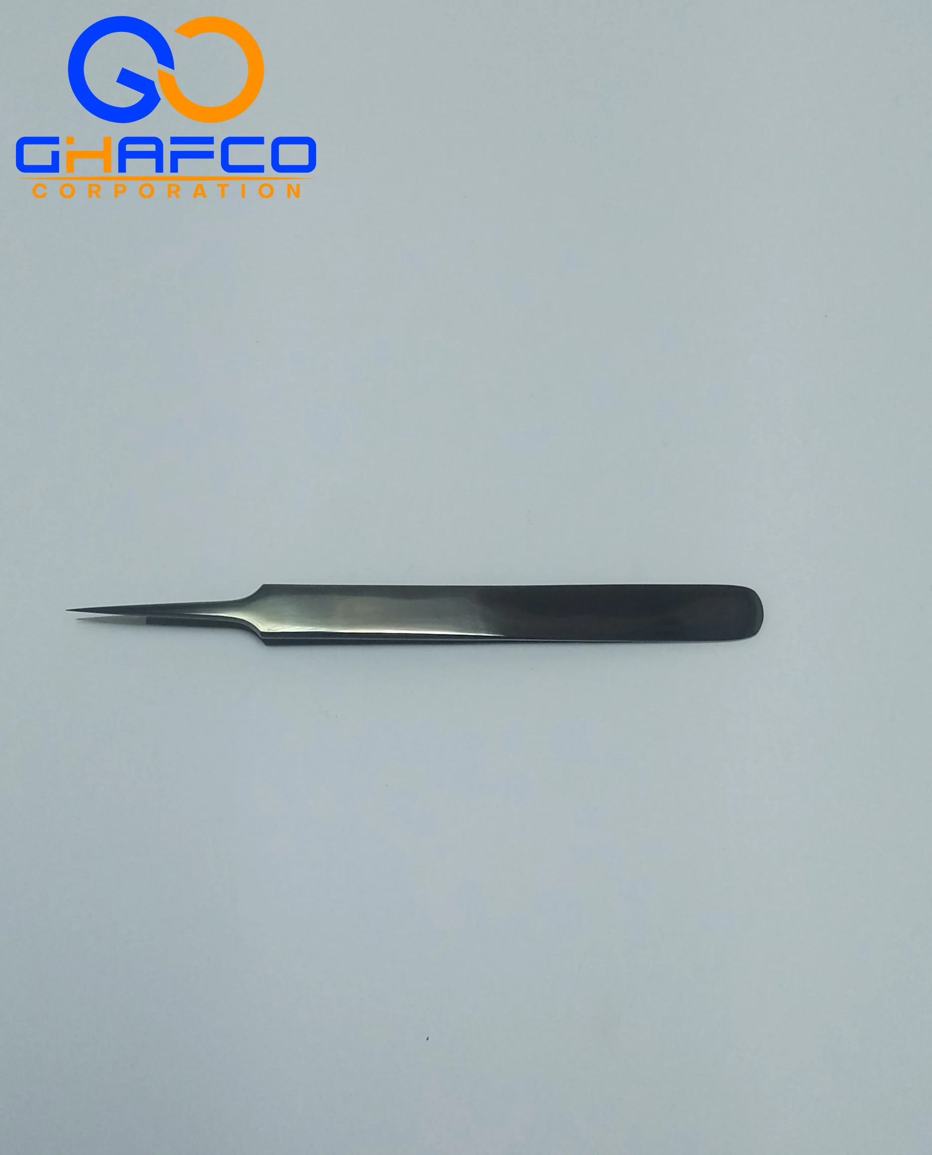 A Shape Pointed Fiber Tip Polish Black Plasma Coated Eyelash Extension Tweezers Russian Volume Tweezers Customized Tweezers