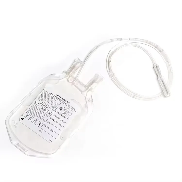 High Quality Industry Trending Medical Disposable PVC Single Blood Collection Bag CPDA-1 Sterile Empty Bag EOS Disinfecting Type