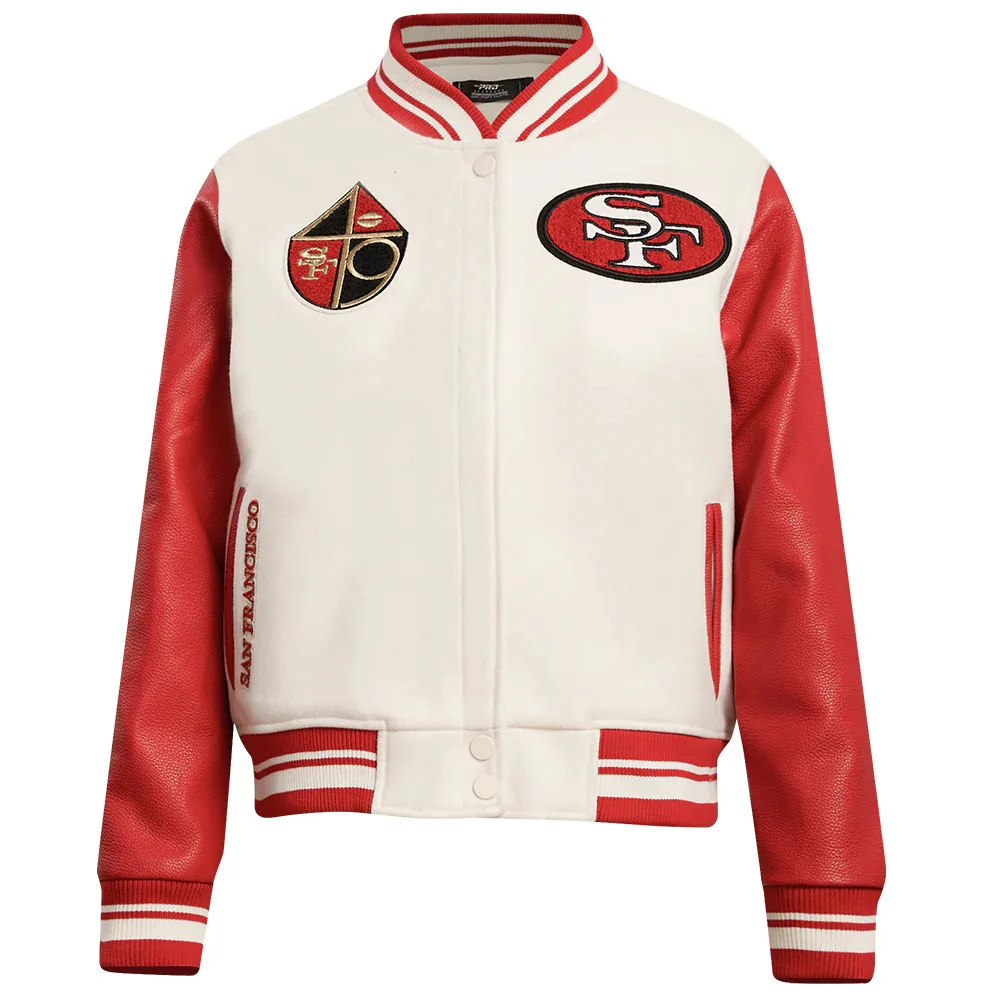 Классическая Женская куртка в стиле ретро NFL SAN FRANCISCO 49ERS