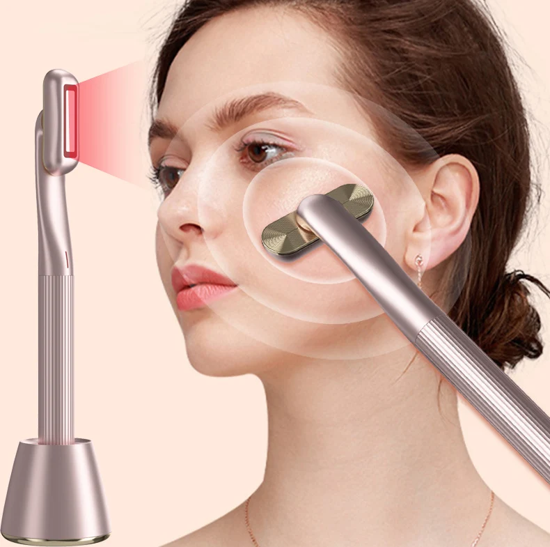360 Degree Rotation Advanced skin care plasma LED Light Therapy Face EMS Facial Eye Beauty Massager Red Light Skincare Wand