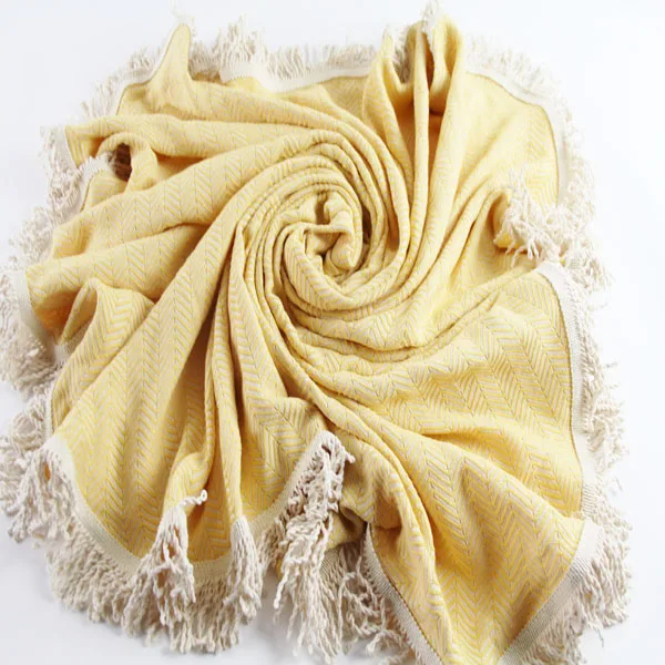 100% Cotton Yellow Peshtemal Damla Towel Handmade Chevron Patterned Turkish Style Bath Poncho All Ages Beach Pool Accessory