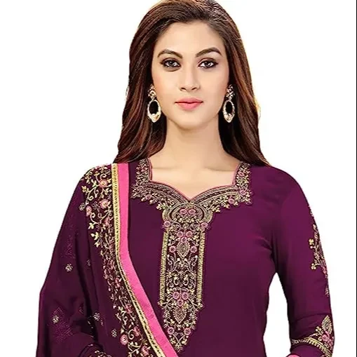 Top Branded Pakistani Lawn 3 Piece suits for girls with Chikankari and Patch Work by MI Creation Original branded suits by Fashi