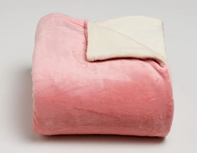 100% POLYESTER HIGH QUALITY COZY WEARABLE FLEECE BLANKET WITH SLEEVES LIGHT BLUE PACKED GIFT BOX FOR WHOLESALE