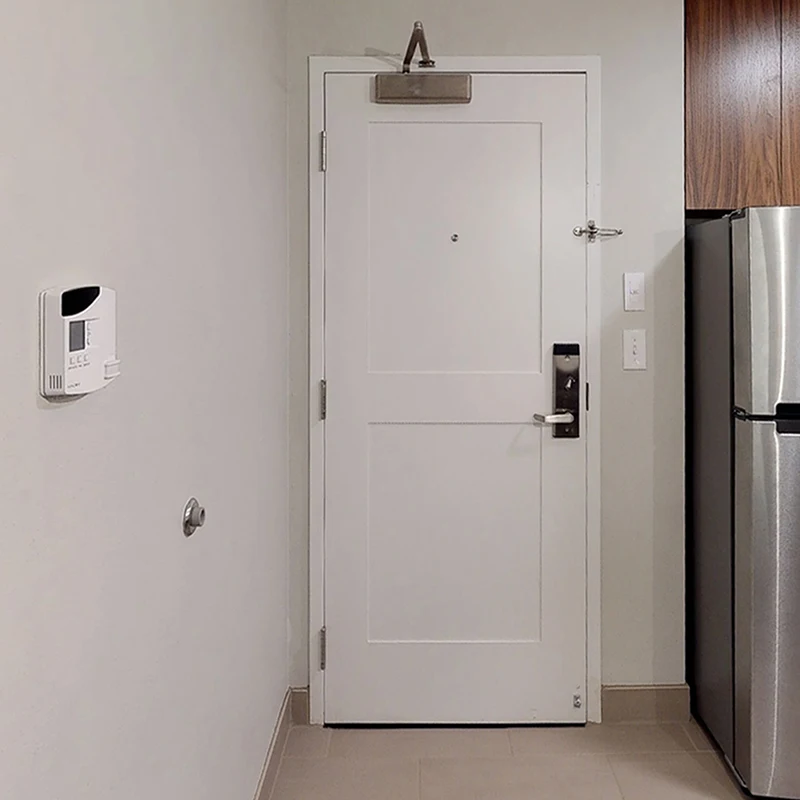 20 minute Fire Rated 2-Panel Shaker Door USA Hotel Guest Room Entry Door
