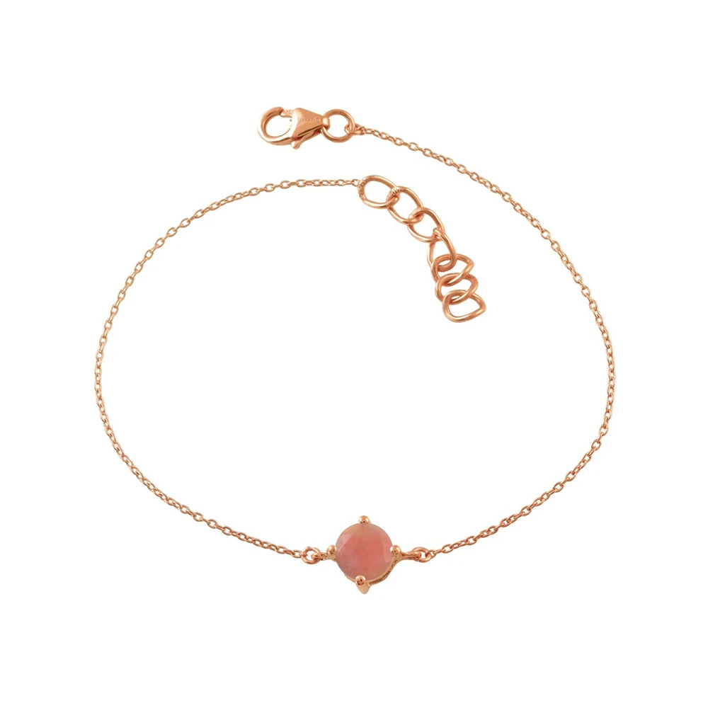 Natural Ethiopian opal gemstone bracelet 18K gold plated 925 sterling silver gemstone bracelets