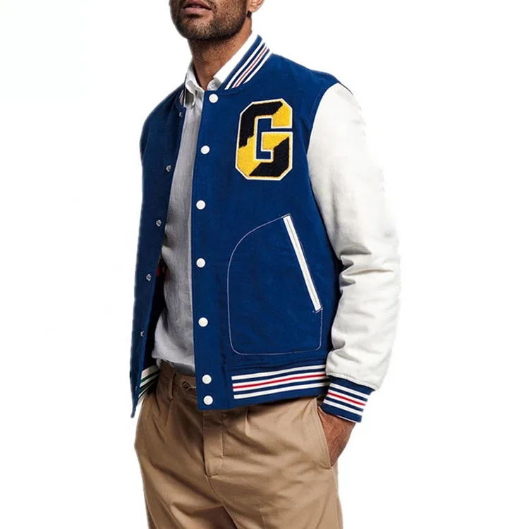 Latest trending High Street Hip Hop style OEM Embroidery customizable premium quality Letterman Varsity Jackets For Men