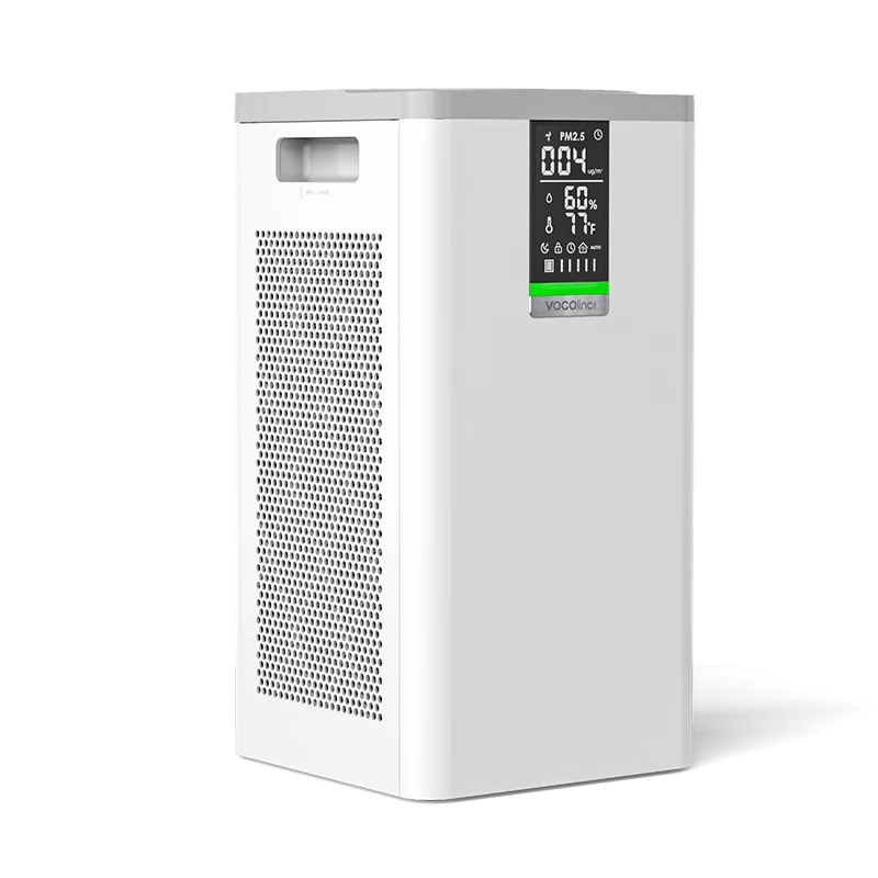 VOCOlinc smart amazon alexa app control CADR 500 m3/h 5 level wind speed air filtration system prudcts machine for home use