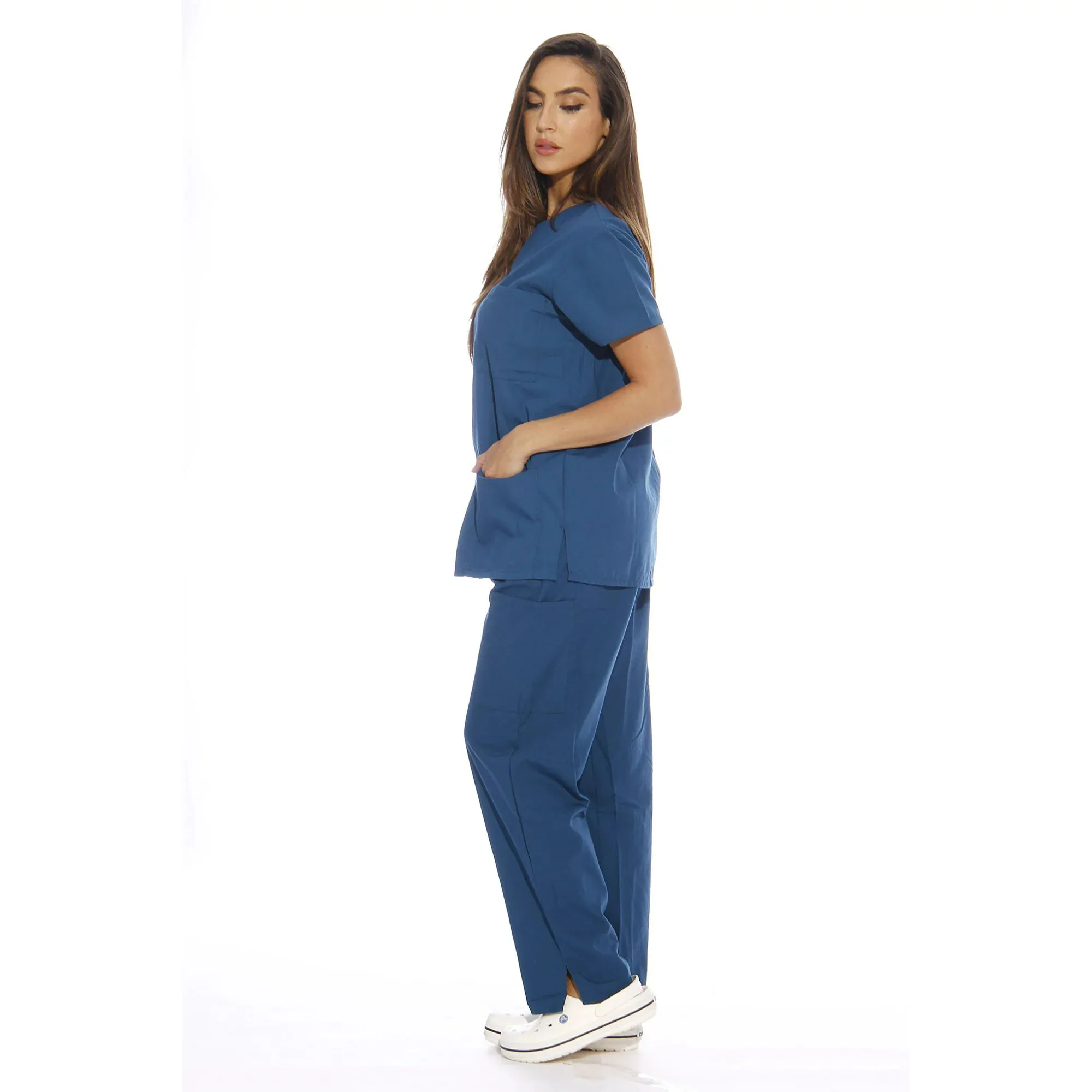 OEM Medical Clothing Hospital Uniform for Doctors Men Hospital Clothing Patient Gown Clothes Cotton Unisex Customized