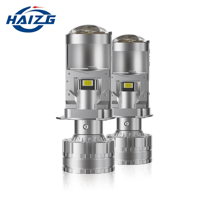 HAIZG Factory Manufacture New T9 Auot led headlight small lens 200w H4 projector car led headlamp