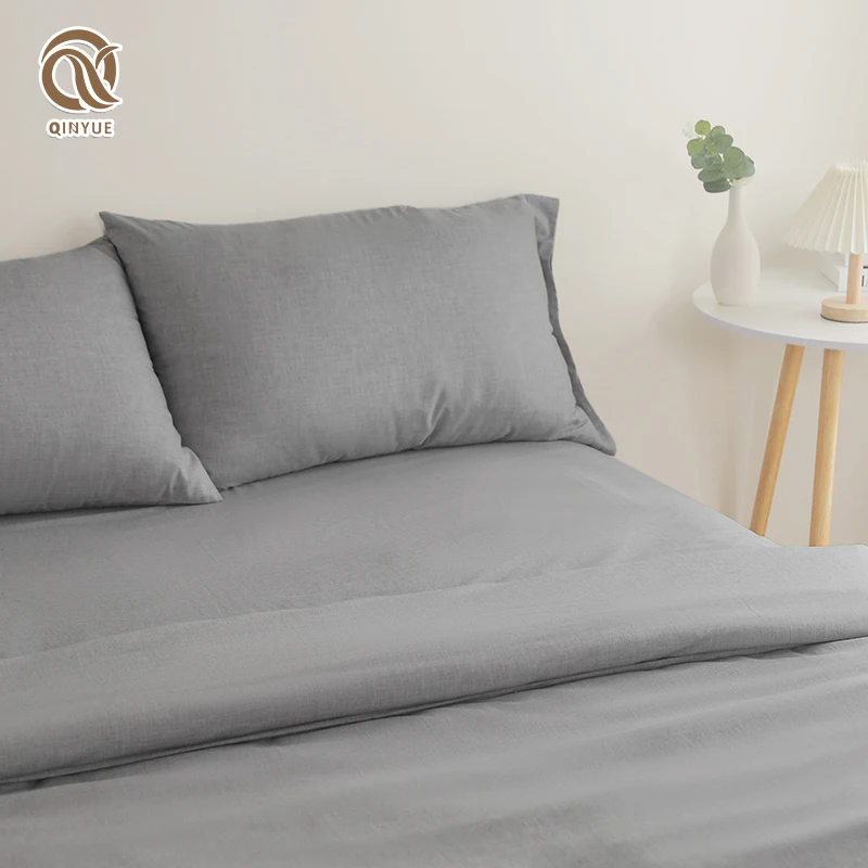 Ultra Hot Sale Organic Bamboo Cotton Wool Bedding Sheet Set 300Tc  Woven Bedding Eco-Friendly Premium Collection