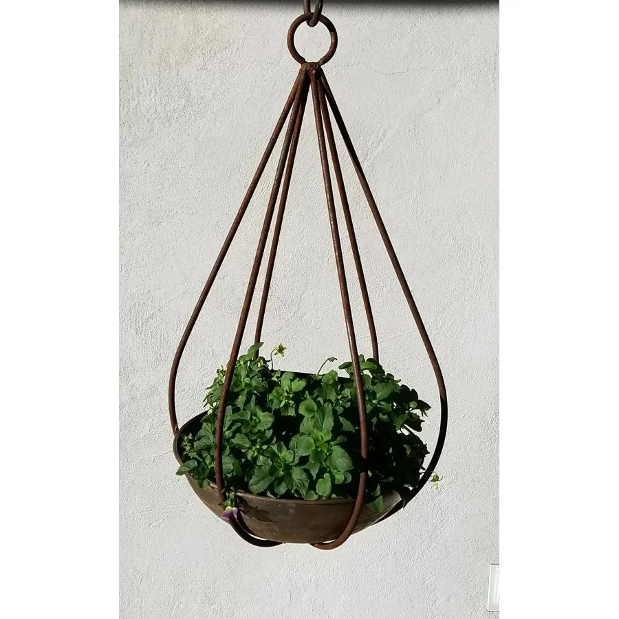 Hanging Metal Planter Flower Bucket Hanging Plant Pot Agricultural Greenhouse