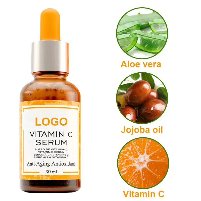 Top Seller  Pure Vitamin C Serum Freckle Removal Acne Scars Anti-Aging Fade Dark Spot VC Facial Essence For Brightening