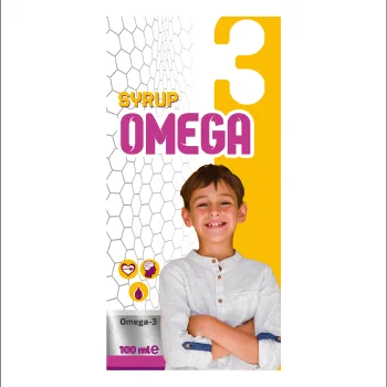 Omega 3 syrup dietary supplement for children 100 ml bottle polyunsaturated fatty acids liquid wholesale