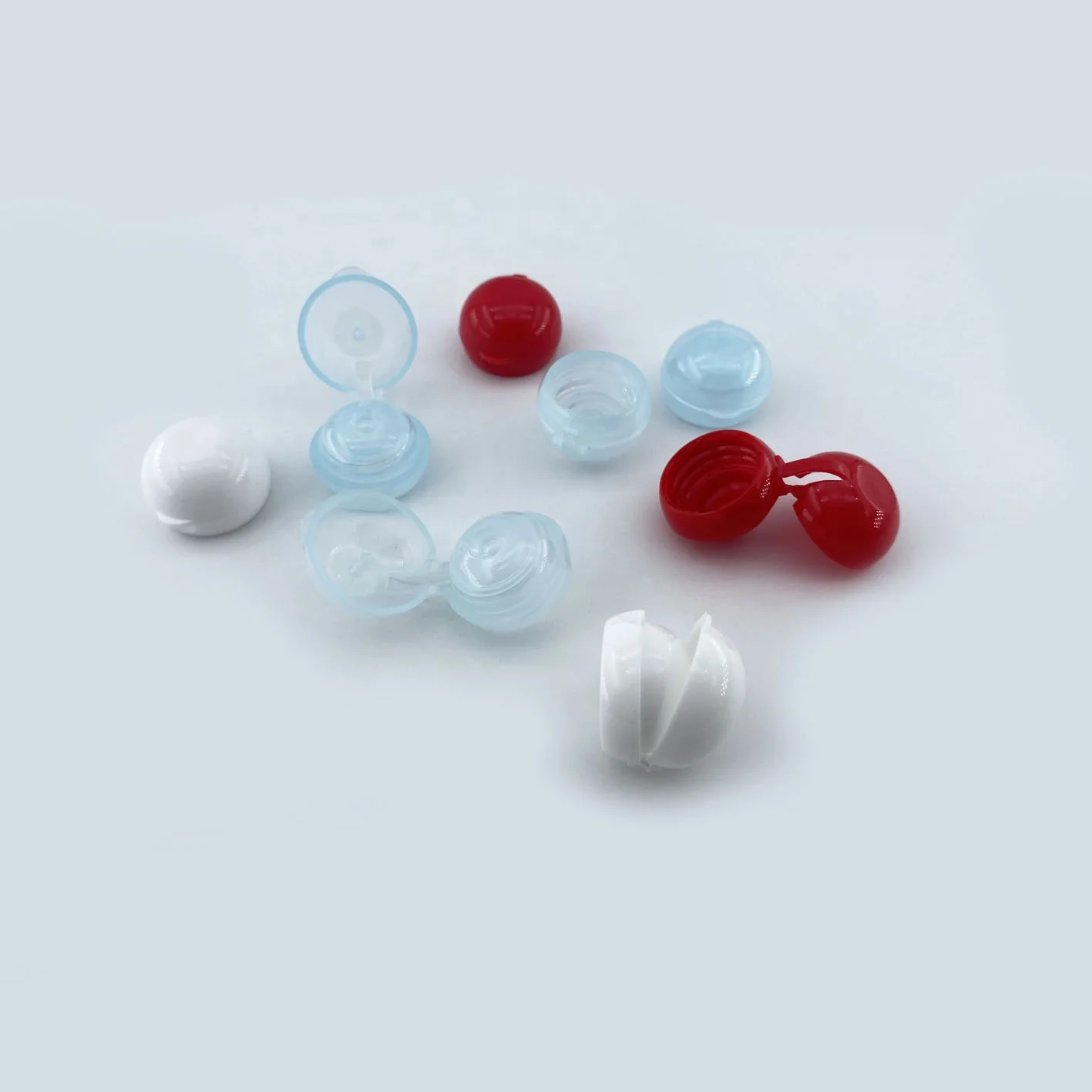 Hand Cream Snap Top Cap 20 MM Smooth Round Ball Closure Shampoo Flip Top Caps