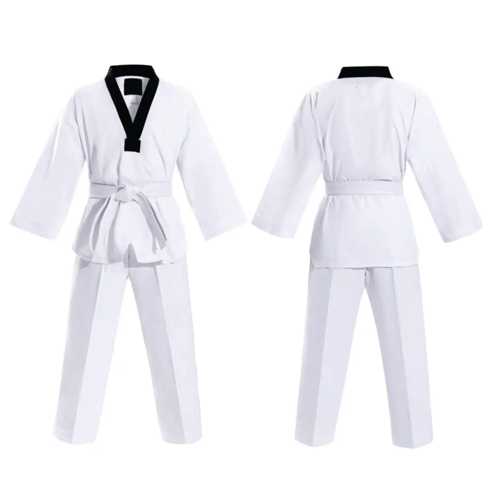 Factory Direct Sale Taekwondo Uniforms Kids Kimono Karate Gi Light Material Martial Arts Taekwondo Uniforms