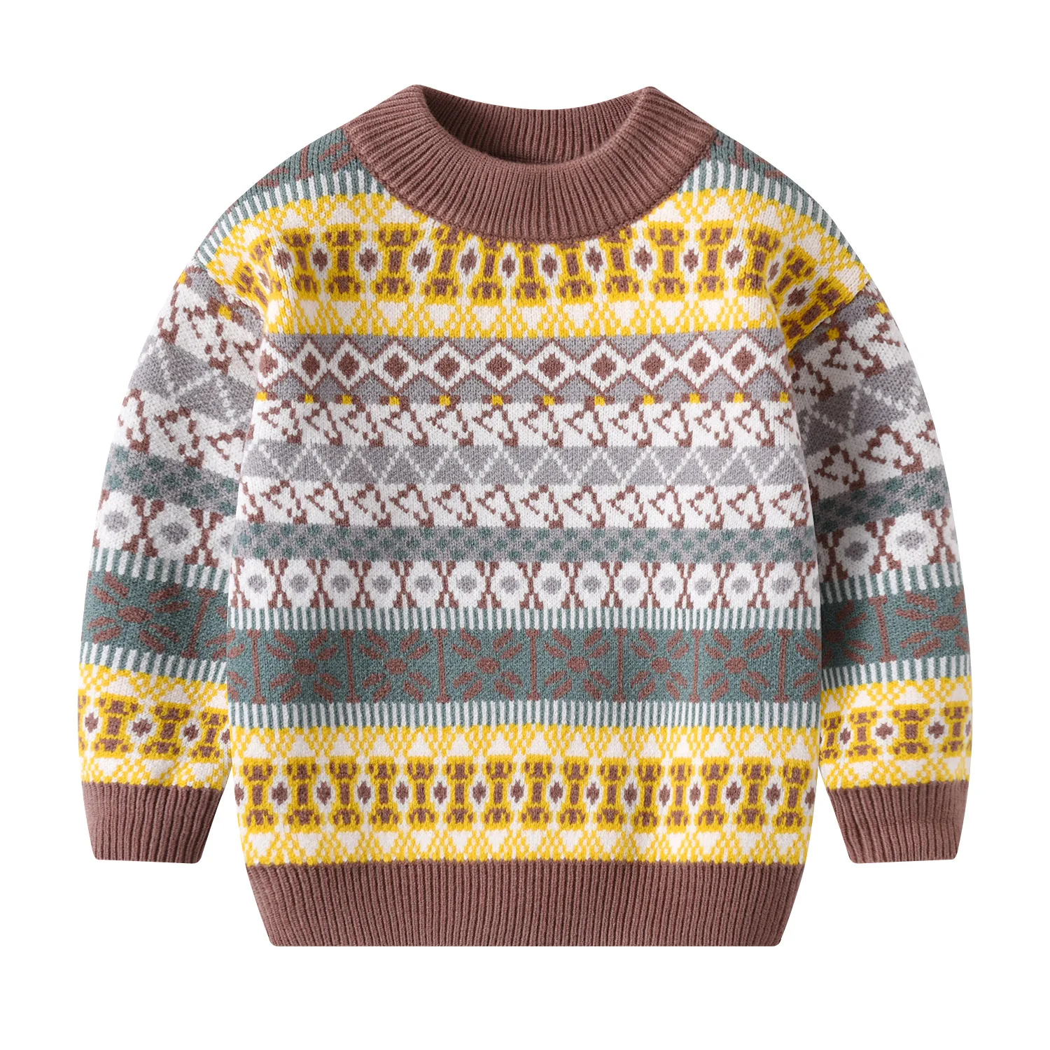 Girls Boys 100% Cotton Kids Ugly Christmas Sweaters Long Sleeve Winter Pullover Clothes Knit Tops