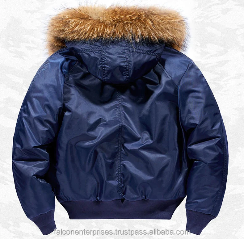 Brand Men Fur Hooded Windbreaker Parka Male Outerwear Jackets MA1 Bomber Jackets Winter Cotton Padded Coats