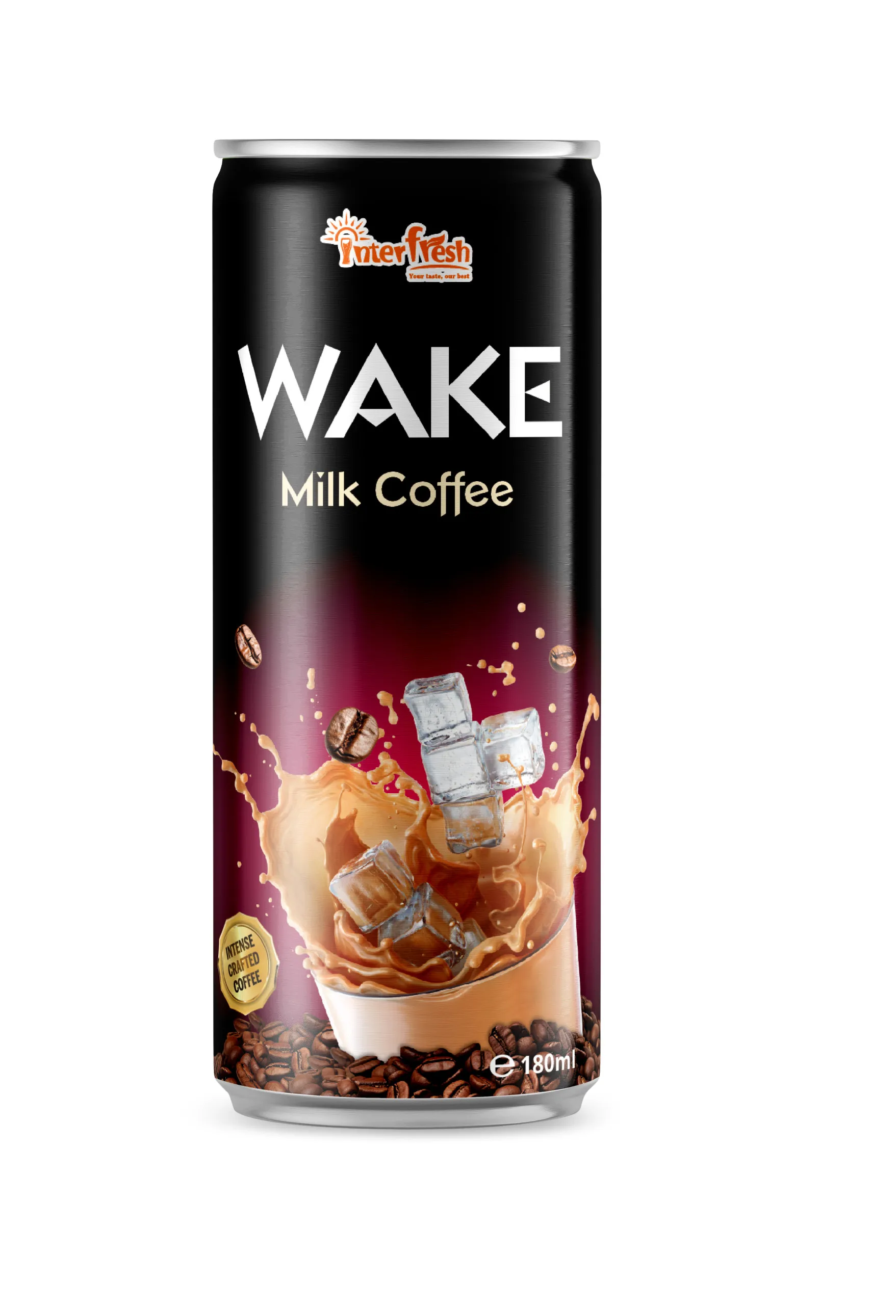 Interfresh Milk Coffee Drink in canned 180ml Arabica mix Robusta Coffee Bean Best Wholesales Price from Vietnam Factory