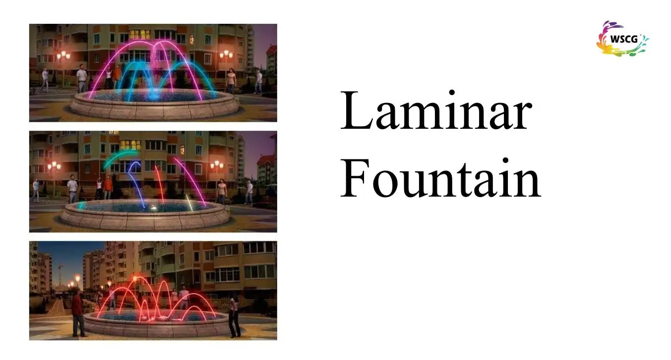 6m Diameter pool with Jumping nozzles/ 6 pcs Laminar Nozzles