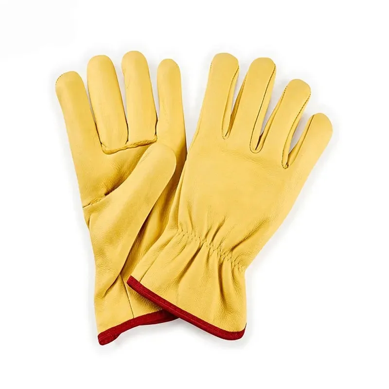 Cow Split Leather Welding Gloves Custom Made Your Own Design Leather Full Finger Best Design Welding Glovez In Multi Colors