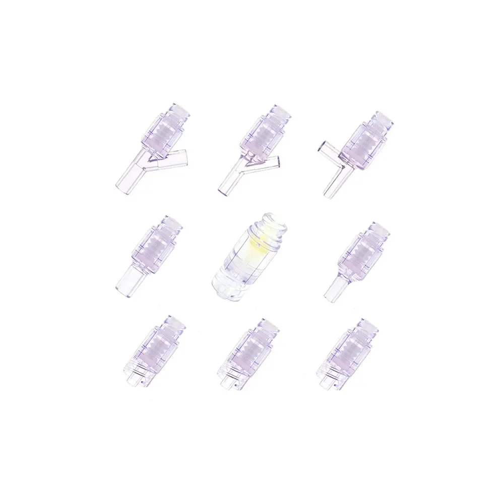 IV Tube Connector Cosmetic Surgery Centers Luer Lock Type High ISO Certified Silicone Polymer ABS PC Ultraviolet Light Dressing