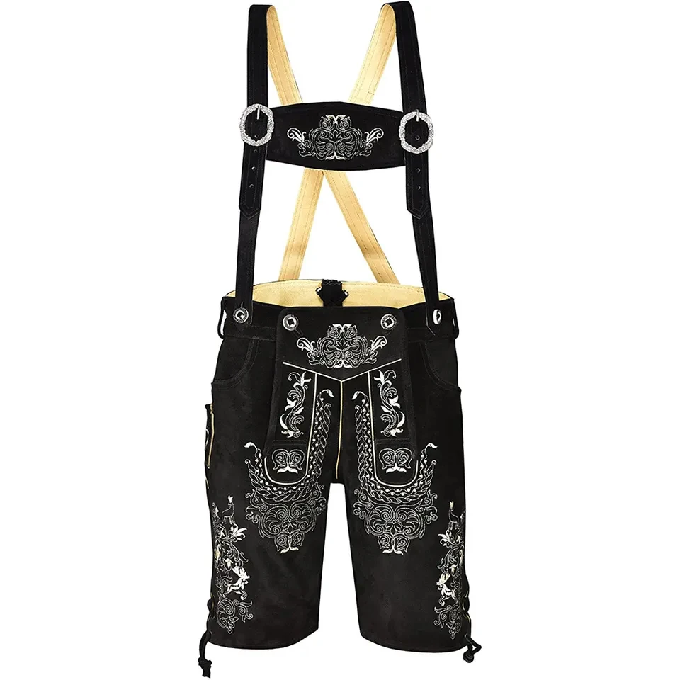 Men German Bavarian Lederhosen Custom New Clothing Traditional Wear Lederhosen Good Quality Lederhosen Shorts