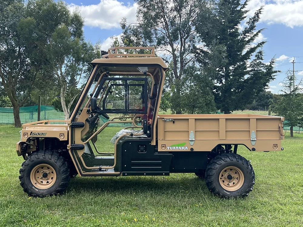 Powerful Side By Side EV Four-Wheel Electric ATV 4x4 Drive with Dual Rear Coil Spring Suspension