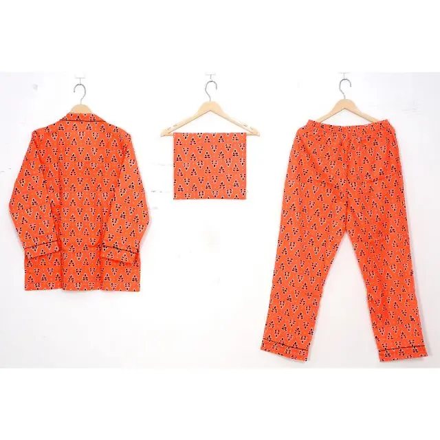 FULL LENGTH Matching Pyjama Set Bride Pajamas Bridal Party Bridesmaid Pajamas Cotton Pajamas Pj Set Bohomain