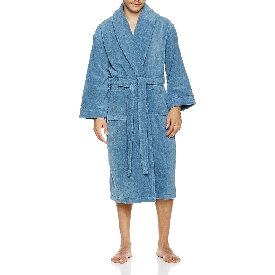 Excellent Design fashionable New Hotel Bath Robe For Hotel Luxury Unisex 100% Cotton Spa Terry Towel Bathrobe White