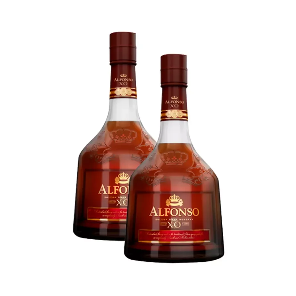 Popular Demanding 40% Distilled Wine Spirits Vanilla Notes Slightly Sweet Gift Packing Bottle Packaging Alfonso XO Brandy