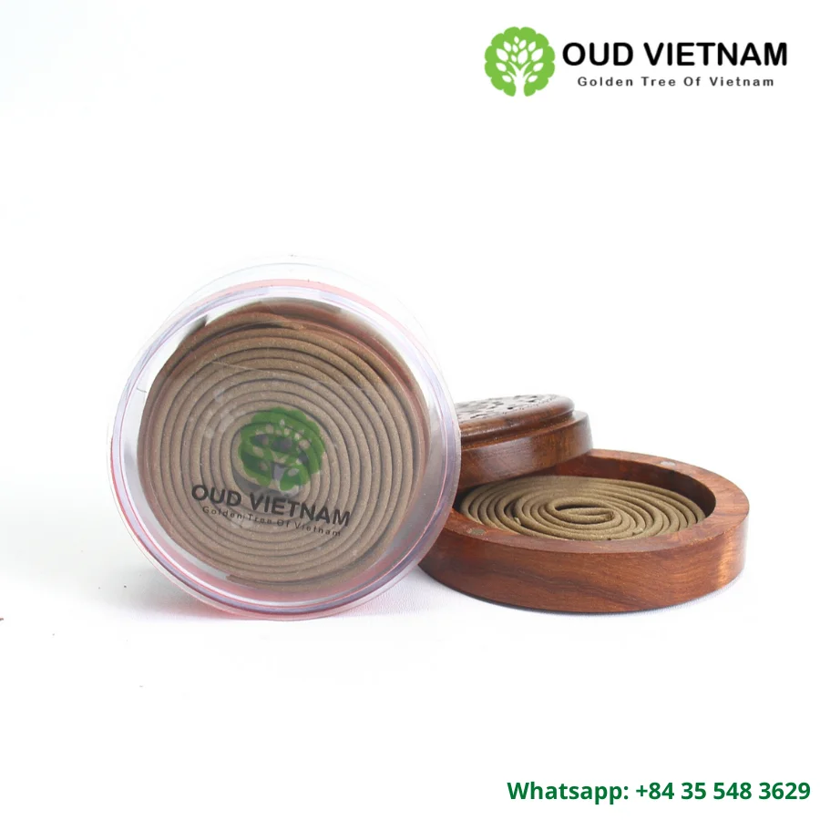 Supplier Oud Vietnam High Quality Pure Agar OUD Wood Incense coil  for Home Decoration Fragance