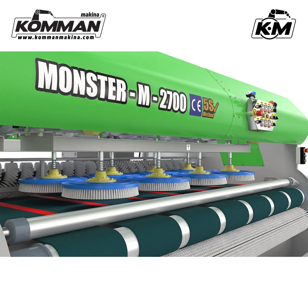 Full Automatic Carpet Washing Machine -MONSTER M 2700- 2.70 meter conveyor surface 10 brushes carpet washer