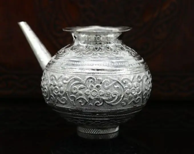 Kalash Puja Article Water Pot Thal Samagri Pattern Look Amazing Attractive Design  Worship Festive Pot Puja Article Handmade