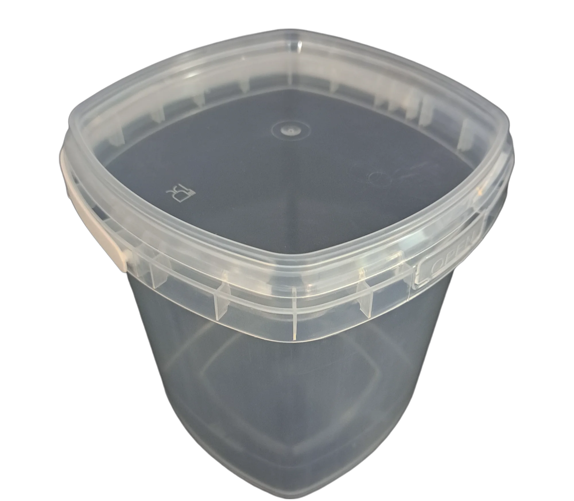 DOK1195 специальный дизайн 1lt Tamper очевидный контейнер IML PP и крышка для еды (масло йогурт табак шоколад...) Упаковка