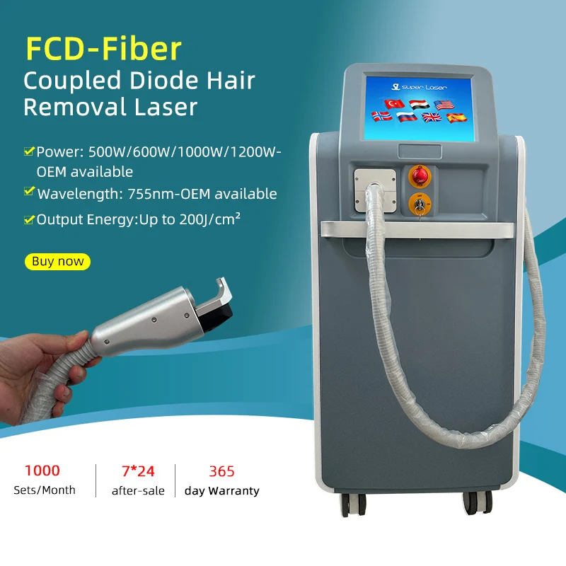 Diode laser hair removal laser professional Skin Rejuvenation fiber coupled laser diode module device