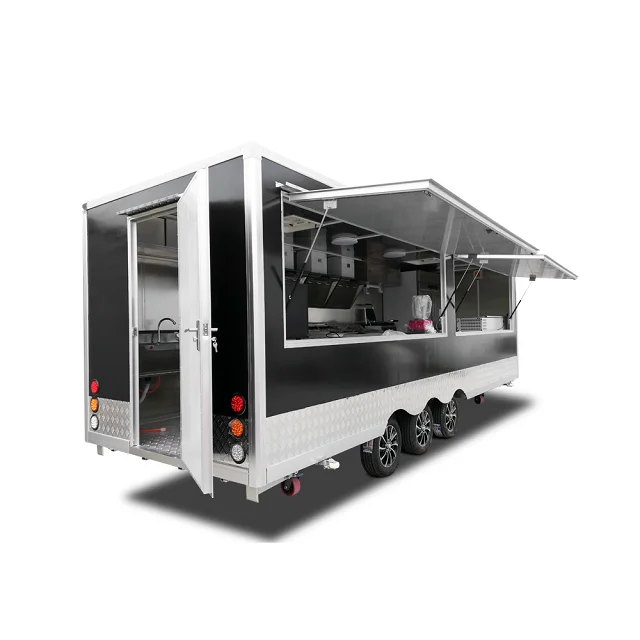 Wholesale Mobile food truck 7.5ft dining car food trailer for europe vendors hotdog food cart