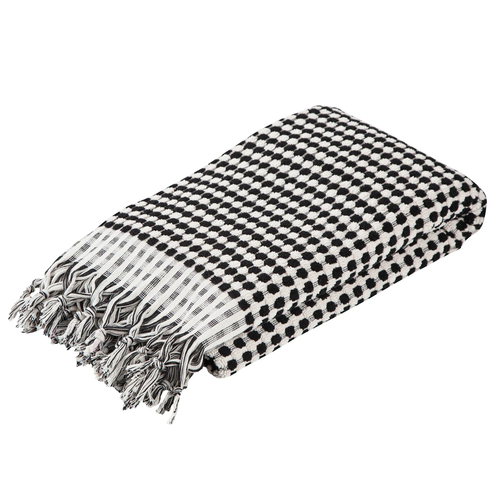 Pompon Navy Terry Towel High Quality Bath Towel 100% Cotton Soft Towels Sports Adult Whole Sale 90*175cm