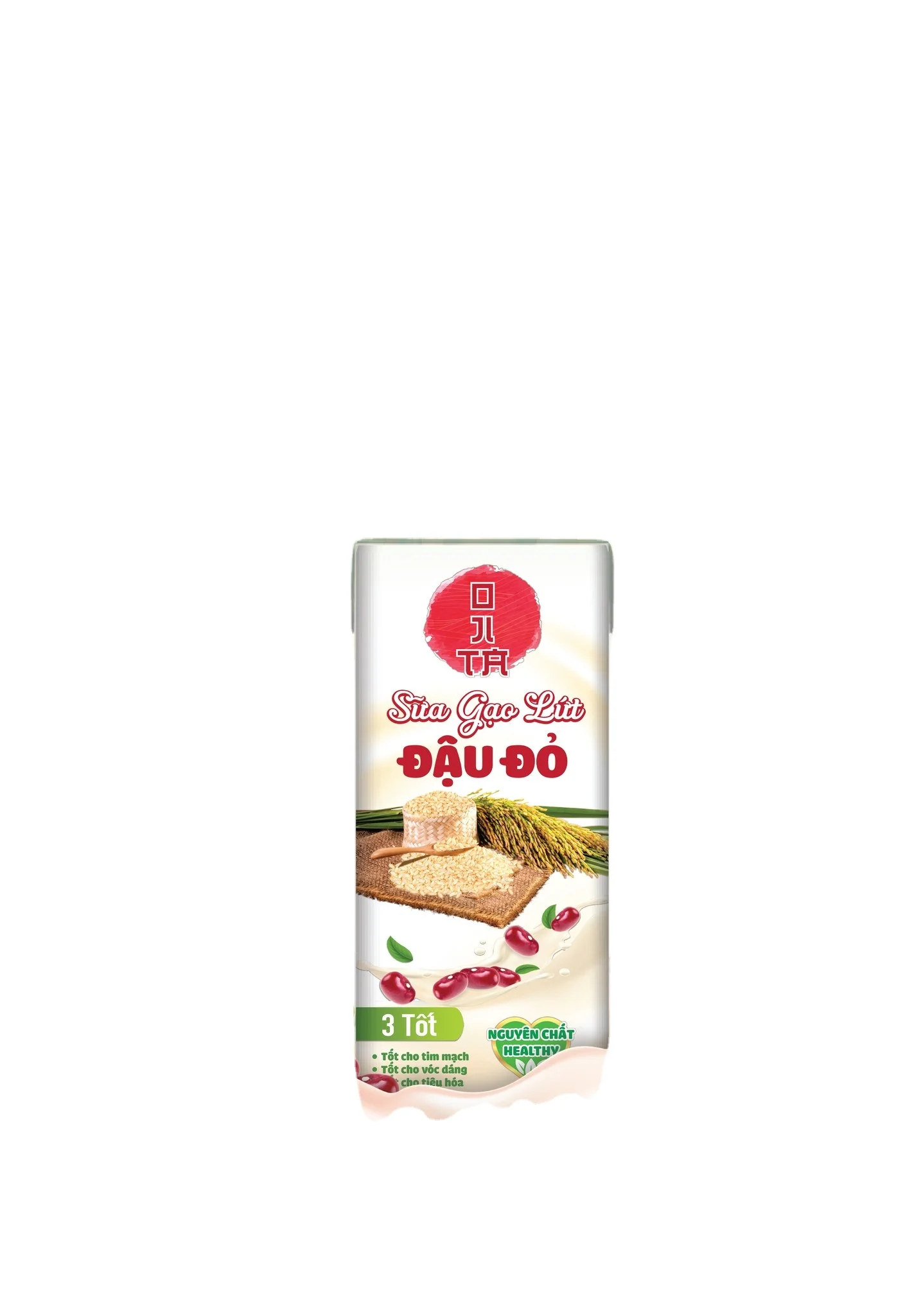 Ojita Brown Rice & Red Bean Milk Natural Flavor Instant Drink Sterilized Pack From Vietnam