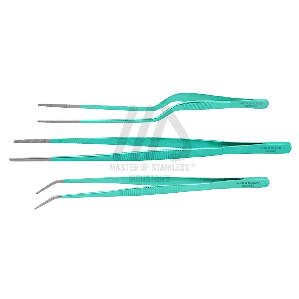 OEM Kitchen Chef Tools bakery tongs food tongs stainless steel Plant laboratory tweezers hand tools computer repair tweezers
