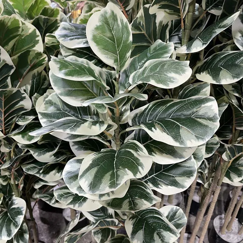 120cm Faux Ornamental Plants Artificial Fiddle Leaf Lyrata Ficus Tree Bonsai Plant For Indoor Decor