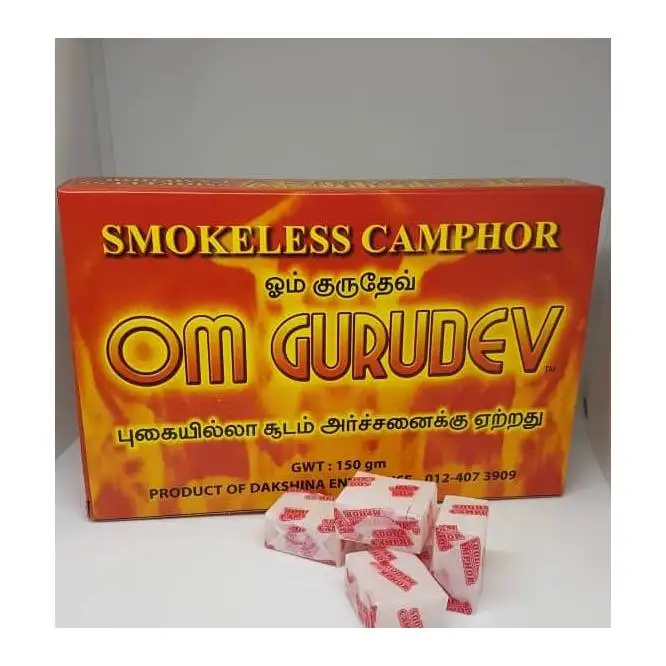 Top Quality Hindu Prayers Smokeless Wrapping Camphor Malaysia Manufacturer Ready Stock Promising Quality Natural White Refined P